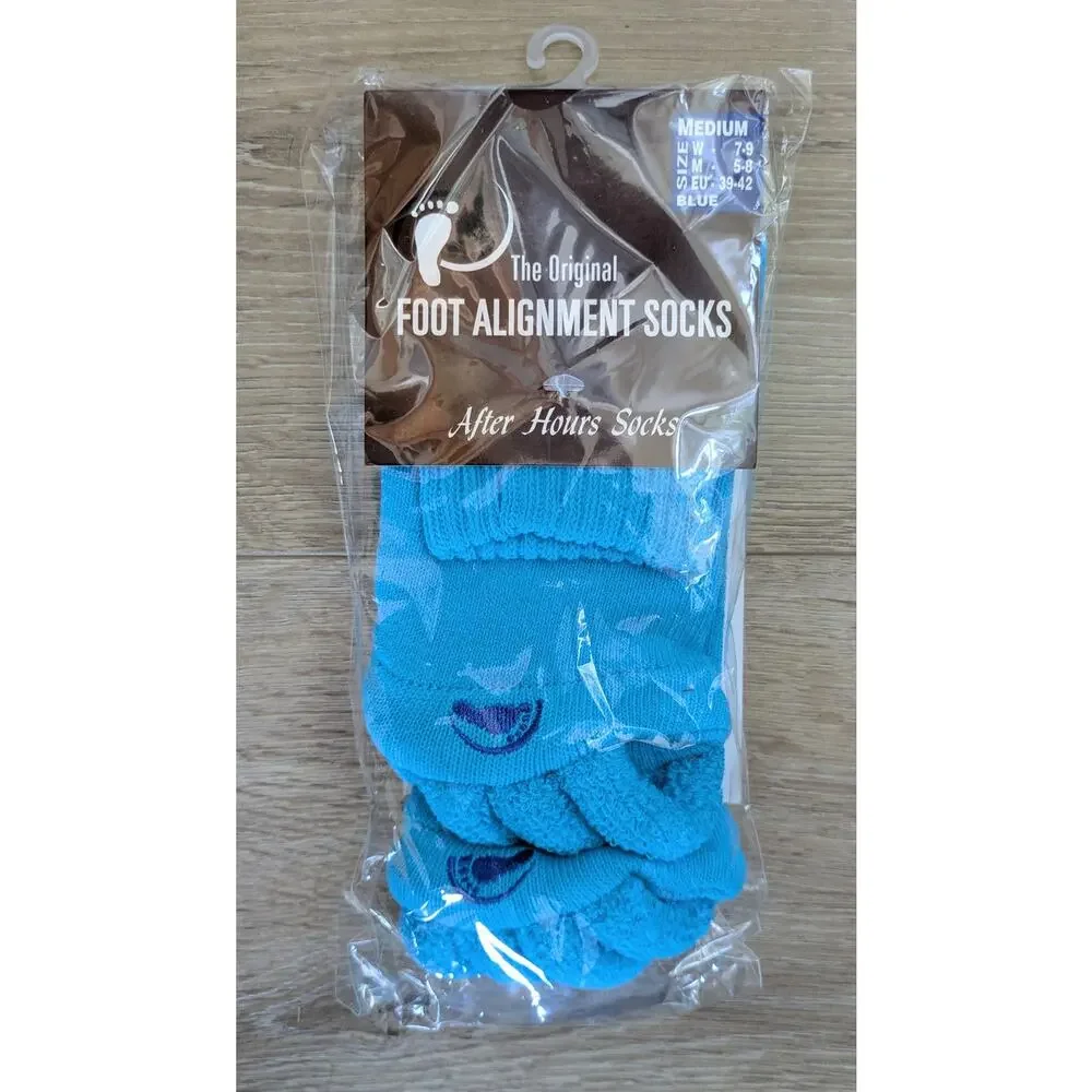 The Original Foot Alignment Socks Blue Medium Women 7-9 Men 5-8 New NIP